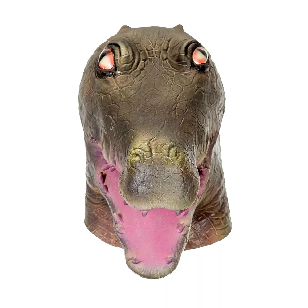 Profesjonalna maska lateksowa krokodyl